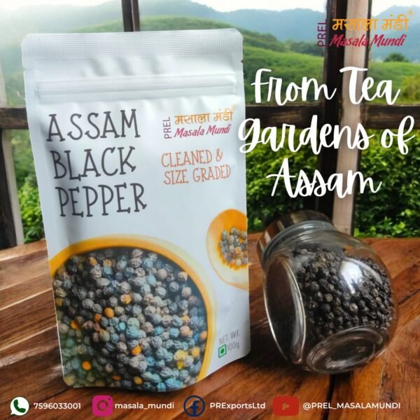 Assam Black Pepper 100 gm pack