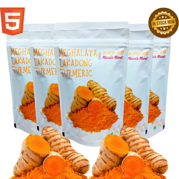 Lakadong Turmeric Powder 100gm (Pack of 5)