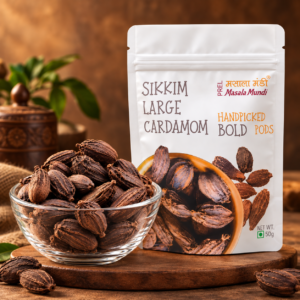 Sikkim Large Black Cardamom – Bold | 50 g| Pack Of 1