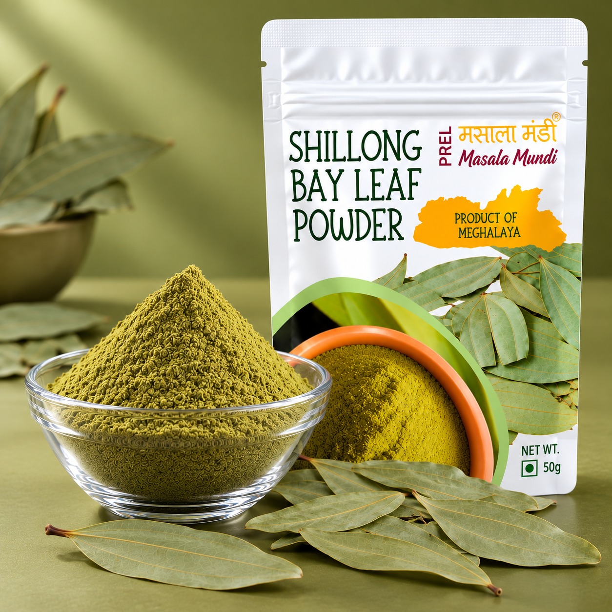 Lakadong, Bay Leaf, Cinnamon & Syingbah Ginger | 50g EachPremium | Northeast Spice Collection β 4 Signature Spices