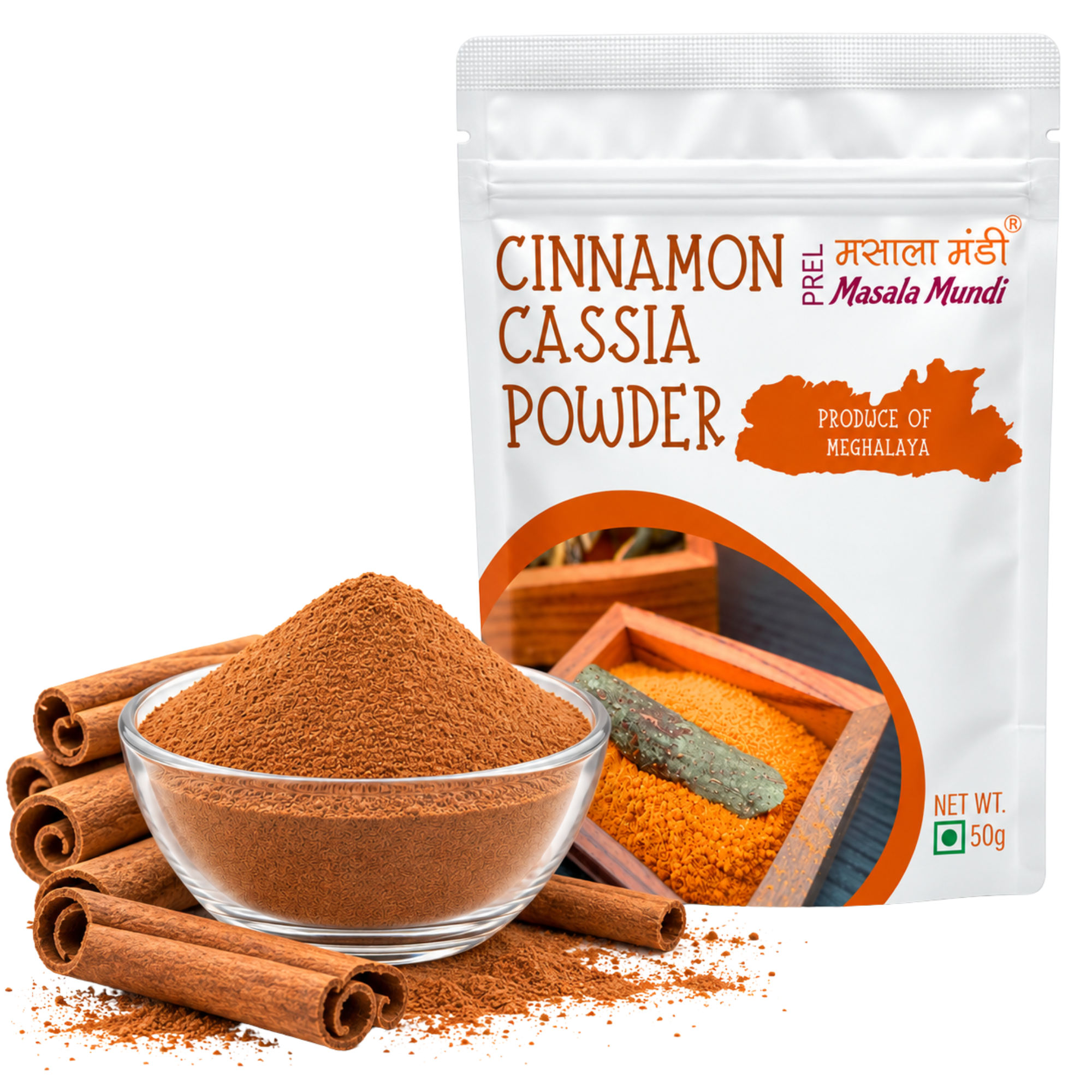 Cinnamon Cassia Powder|50 gm| Pack of 1