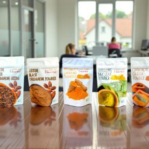 Masala Mundi Combo gift Spices Signature Himalayan Aromas Black Cardamom Seeds Whole|Cardamom|Lakadong Turmeric|Bay Leaf|Cinnamon|Syingbah Ginger|Powders 50g Each (6 Pack)