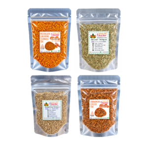 Masala Mundi Tea Bag Cut Combo 50gm Pack (Lakadong turmeric+Bay leaf +Cinnamon Cassia +Syingbah Ginger )TBC