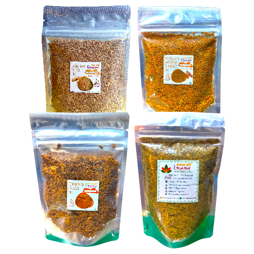 Masala Mundi Tea Bag Cut Combo 50gm Pack (Lakadong turmeric+Bay leaf +Cinnamon Cassia +Syingbah Ginger )TBC